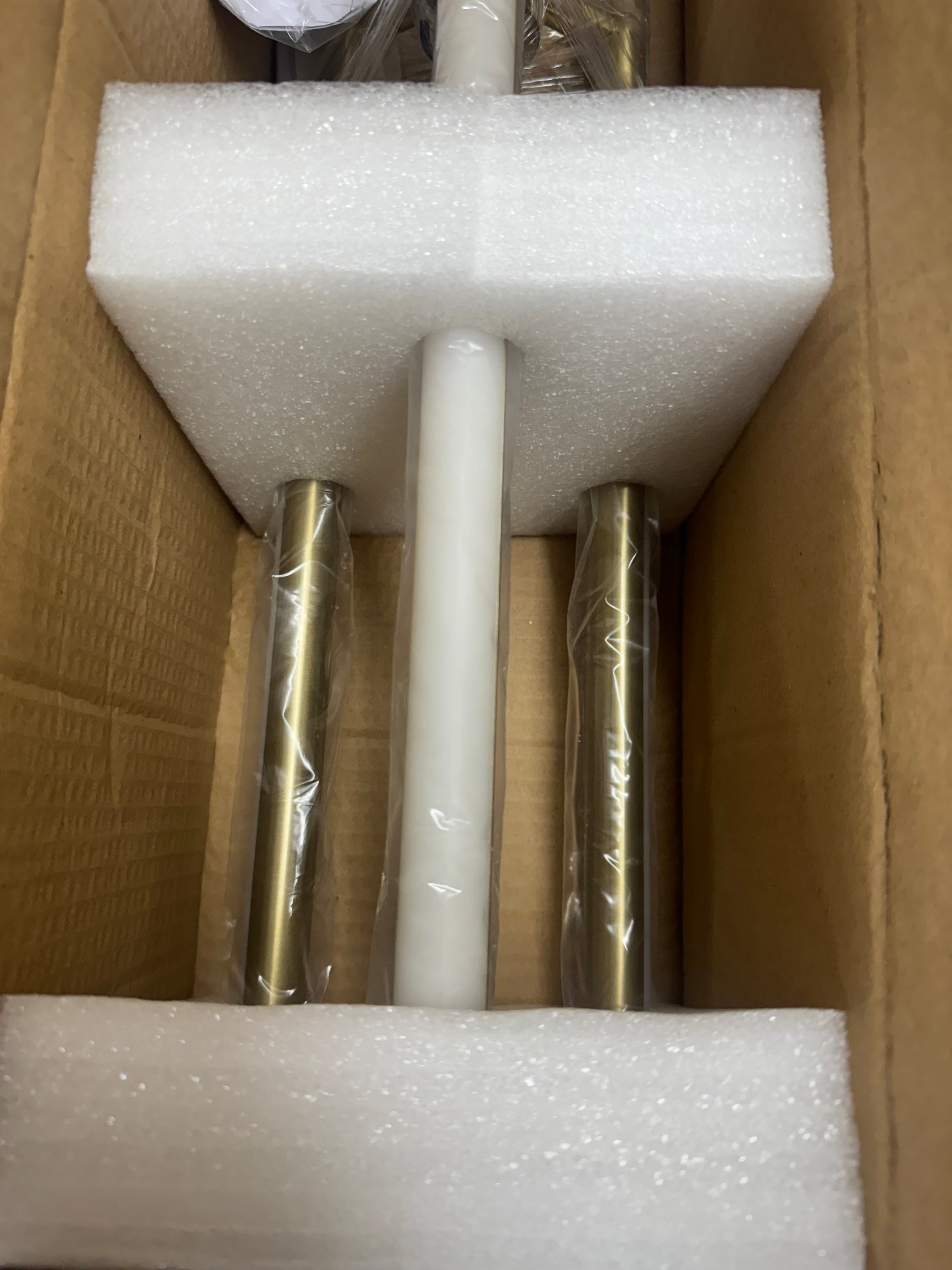 HUOKU LED Sputnik Chandelier Dimmable Integrated LED Rotatable Tubes Aged Brass For Dining Rooms