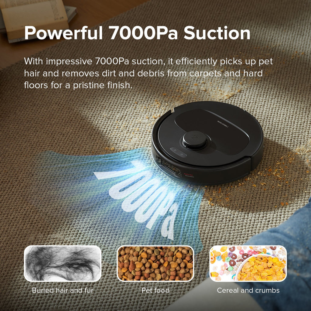 【Certified Refurbished 90% New】Roborock Qrevo S Robot Vacuum with Multifunctional Dock