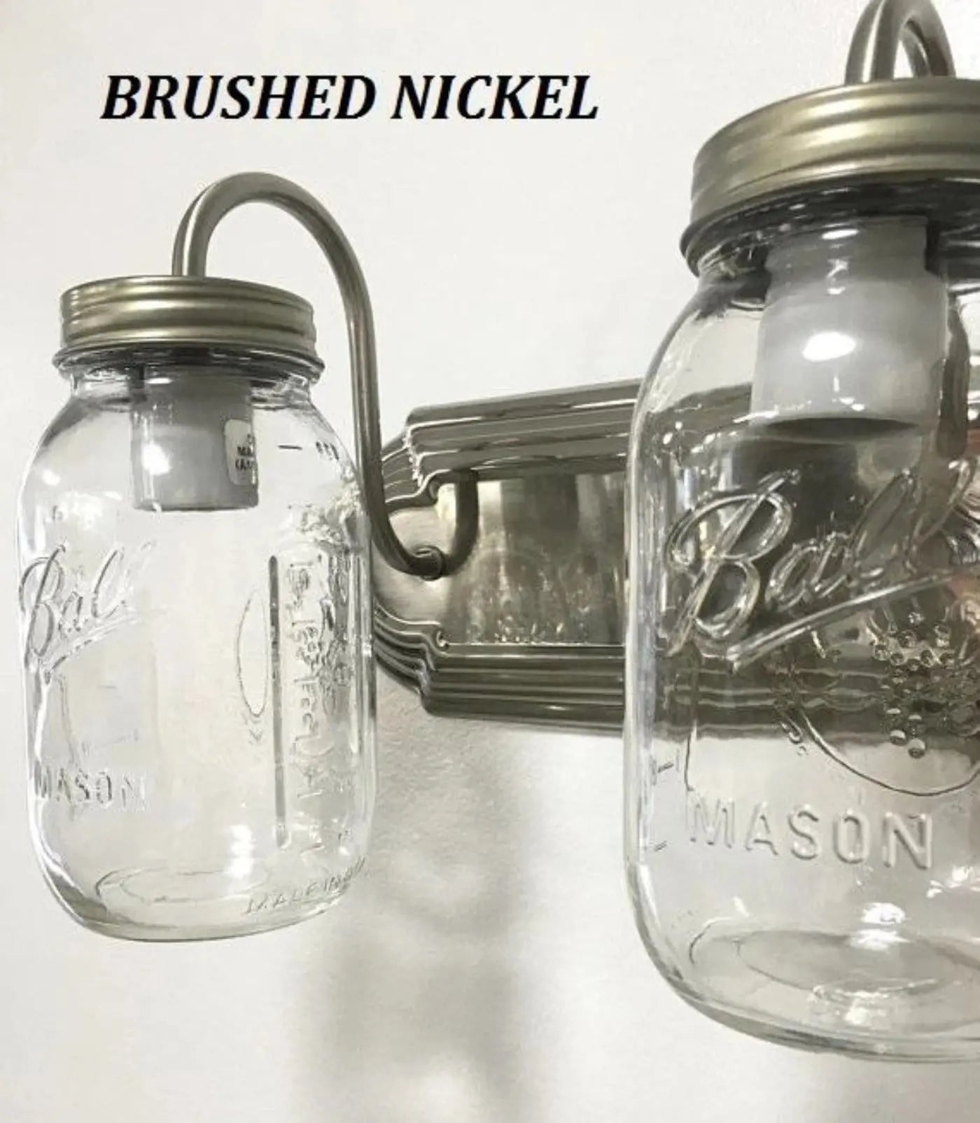 Mason Jar Vanity Light For Farmhouse Bathrooms Three Jar Shades Warm Ambience And Modern Glow