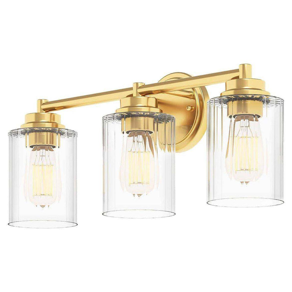 GETINLIGHT Inlight 20 Wide 3 Light Gold Bathroom Vanity Light