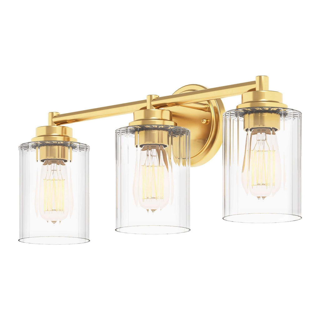 GETINLIGHT Inlight 20 Wide 3 Light Gold Bathroom Vanity Light