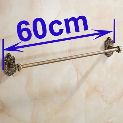 DecorBites™ Antique Brass Towel Bar - Wall Mounted Bathroom Accessories