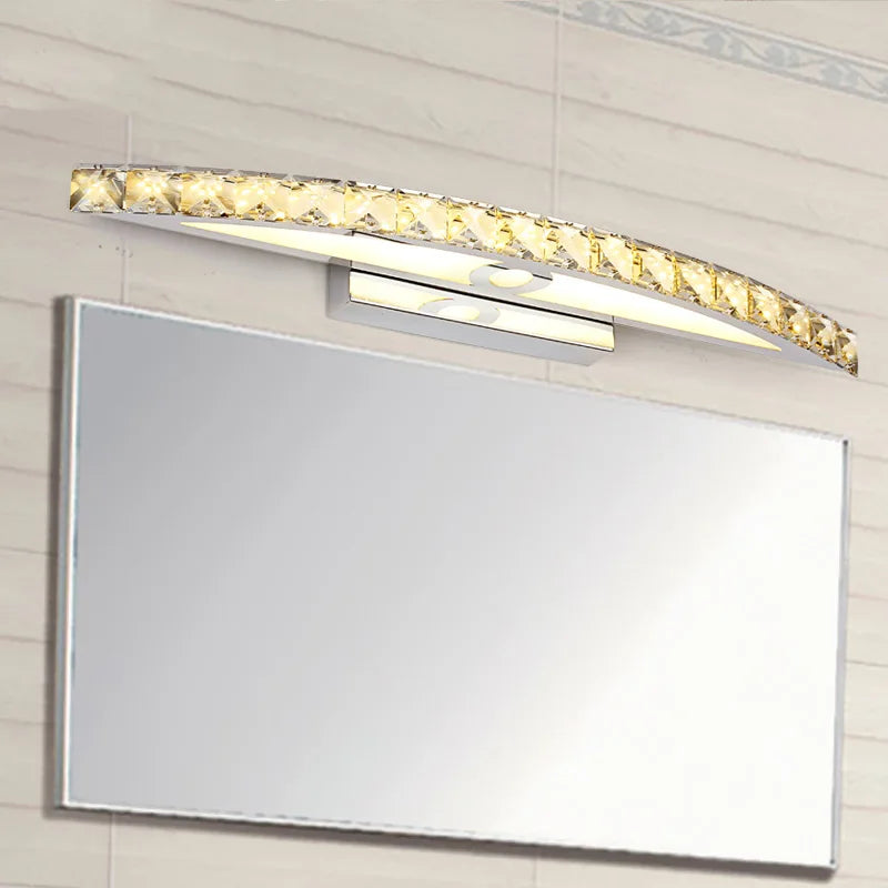 DecorBites™ 15W LED Crystal Bathroom Wall Sconce Light for Mirror and Makeup
