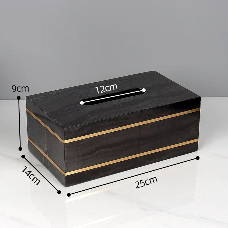 DecorBites™ Black Marble Bathroom Accessories Set