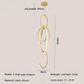 DecorBites™ Gold LED Wall Sconce Dimmable Lighting Fixture Polished Steel Modern Luminarias