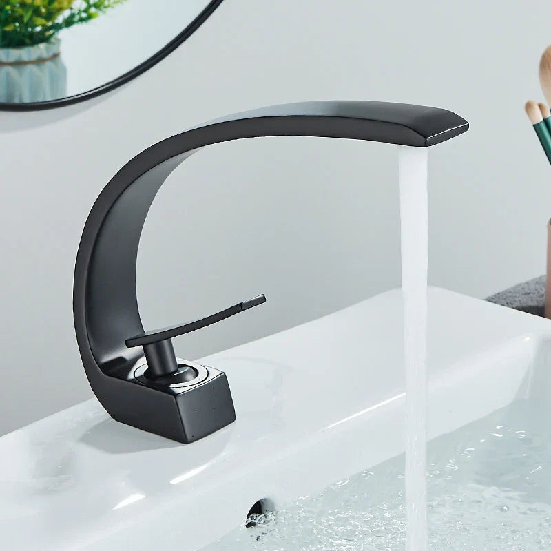 DecorBites™ Black Luxury Brass Basin Faucet Mixer Tap