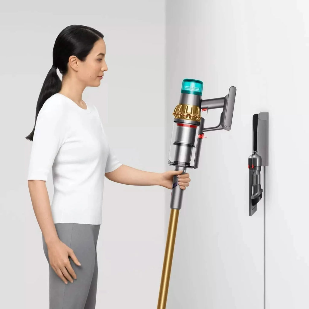 Dyson V15 Detect Absolute Stick Vacuum Cleaner With HEPA Filtration Laser Dust Detection Gold Finish For Pet Owners