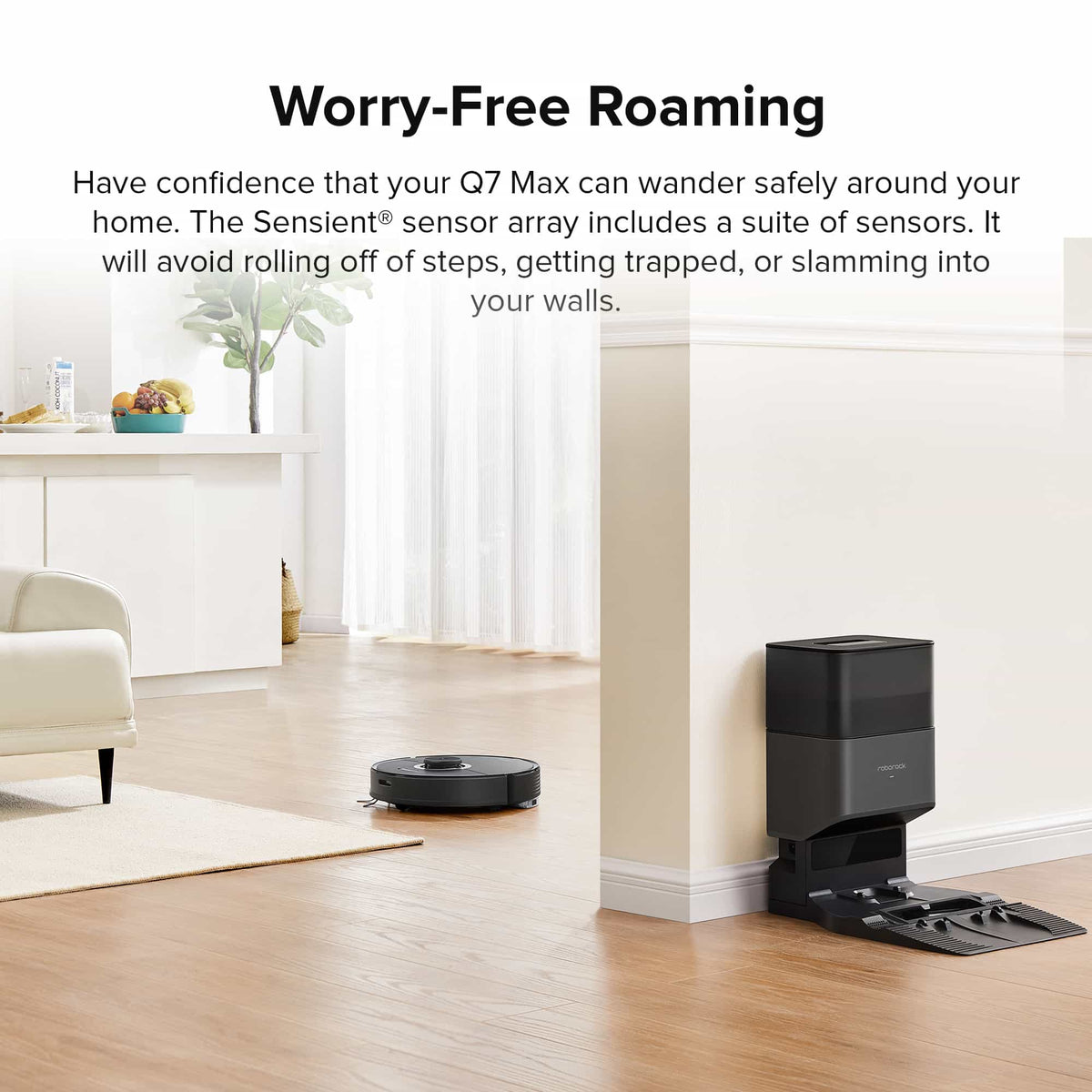 Roborock Q7 Max+ Robot Vacuum with Auto-Empty Dock Pure