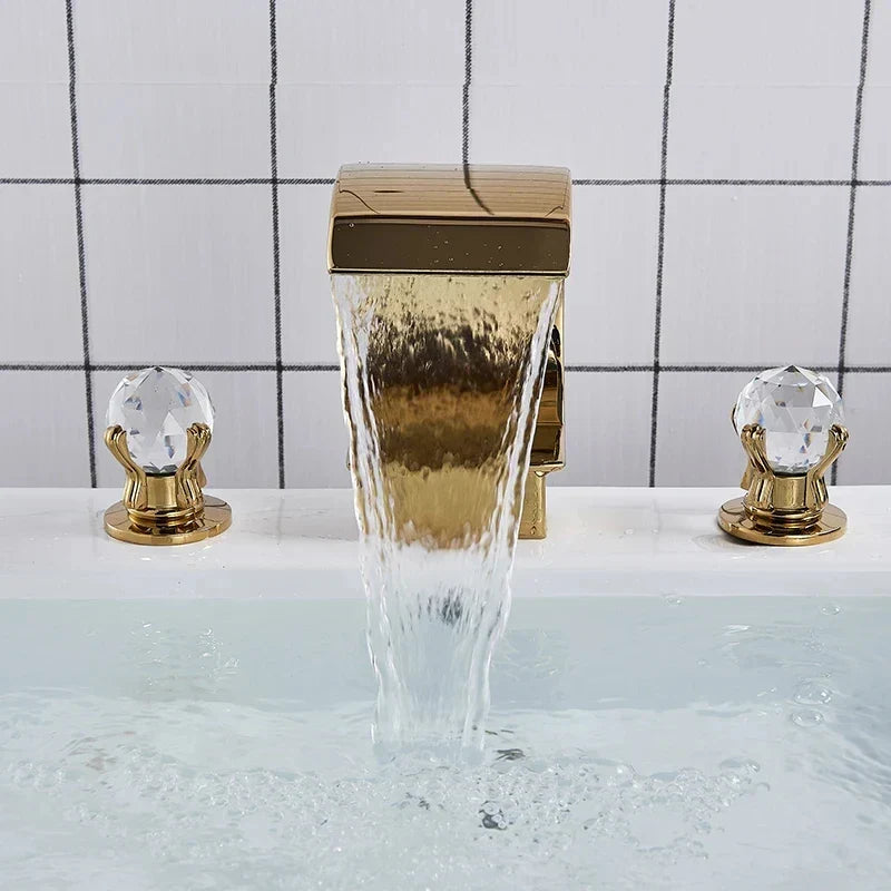 DecorBites™ Waterfall Bathroom Basin Faucet - Hot/Cold Mixer
