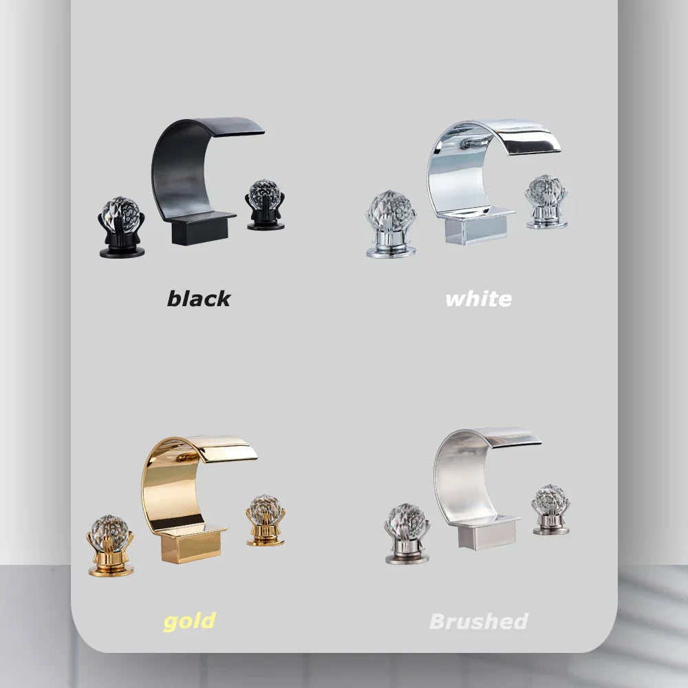 DecorBites™ Waterfall Bathroom Basin Faucet - Hot/Cold Mixer