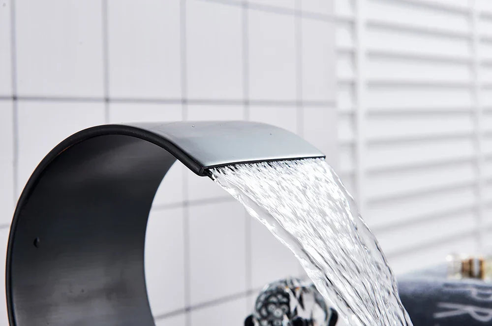 DecorBites™ Waterfall Bathroom Basin Faucet - Hot/Cold Mixer