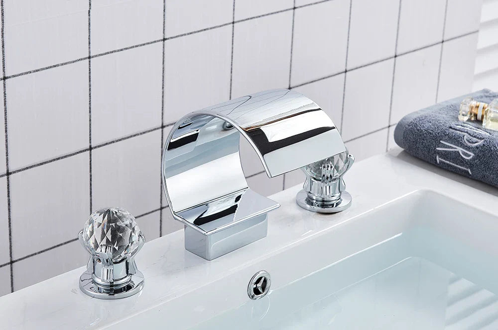 DecorBites™ Waterfall Bathroom Basin Faucet - Hot/Cold Mixer
