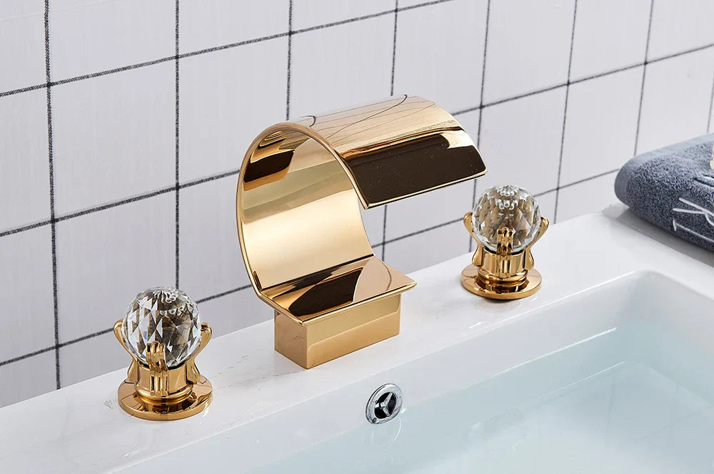 DecorBites™ Waterfall Bathroom Basin Faucet - Hot/Cold Mixer