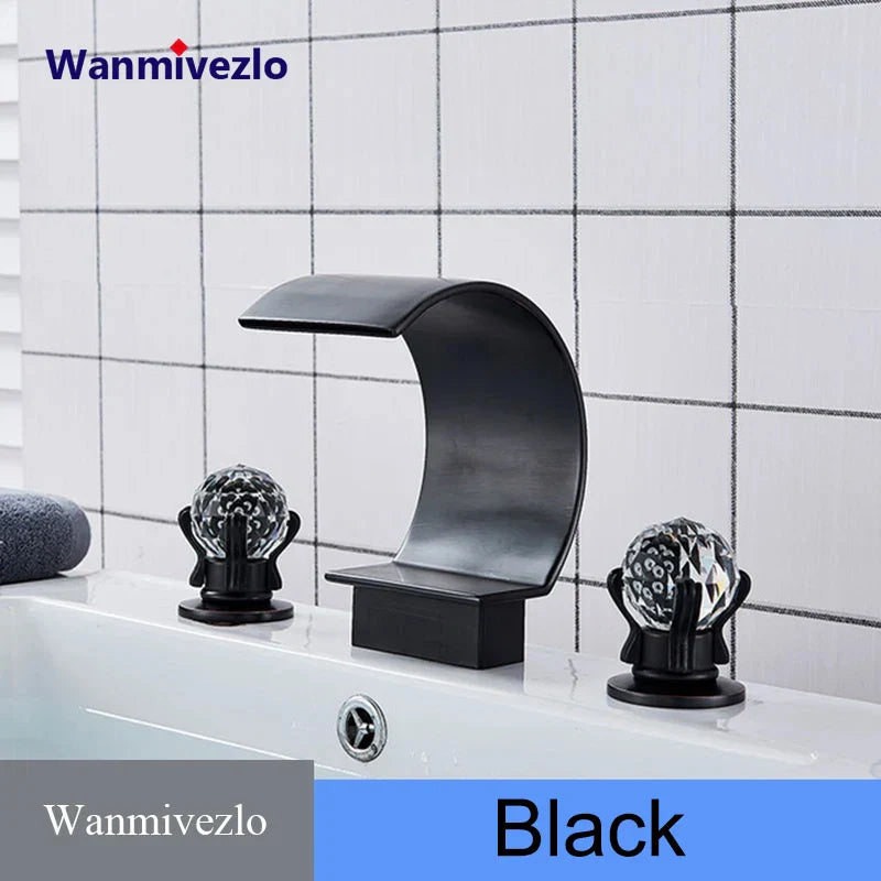 DecorBites™ Waterfall Bathroom Basin Faucet - Hot/Cold Mixer